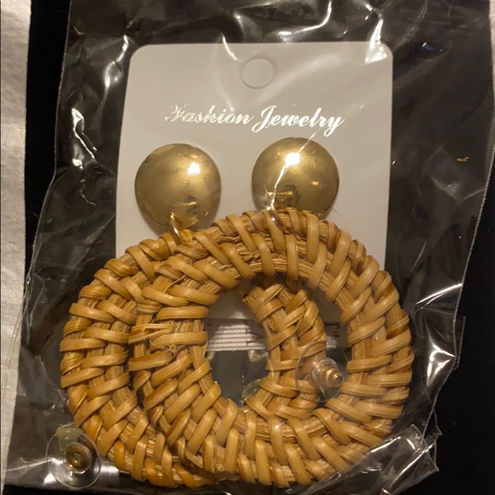 Rattan Earrings